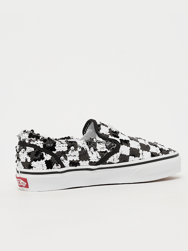 Vans, Classic Slip-On checkerboard, black, Image 3 of 7