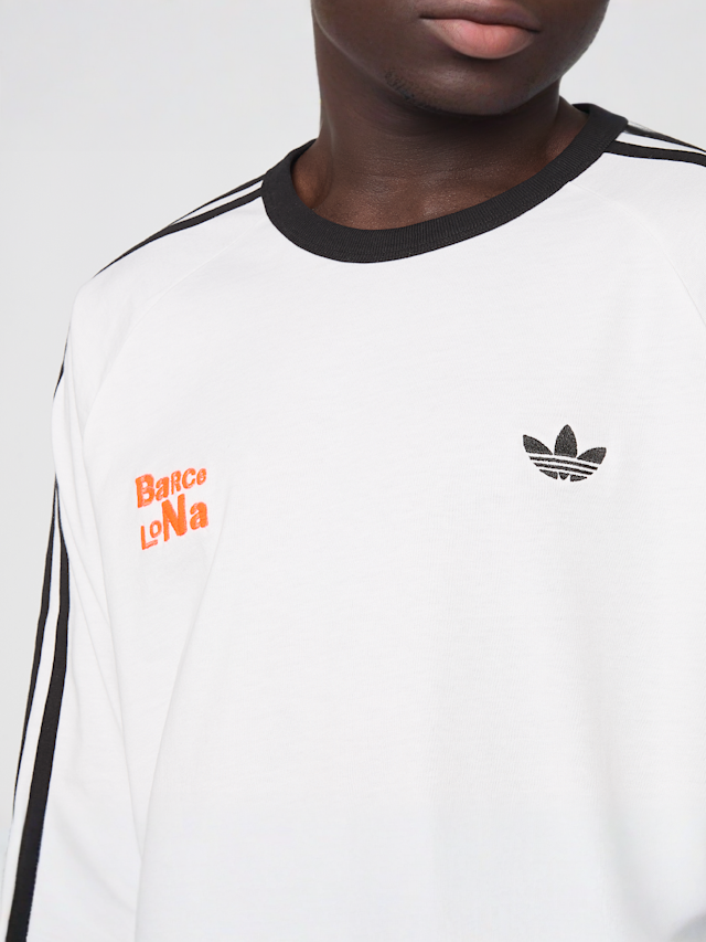 adidas Originals, Long Sleeve Tee Barca, white, Image 4 of 6