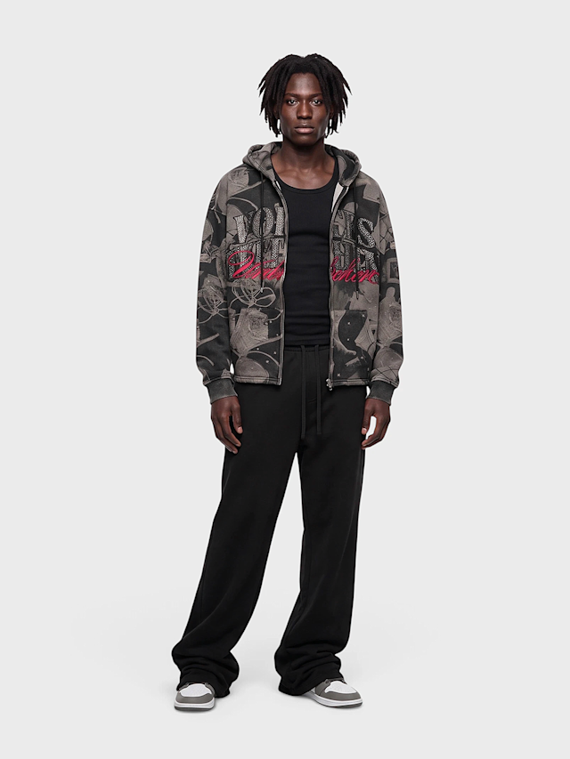 Smoke Rise, Voices Within Full Zip Hoodie, grey, Image 5 of 5