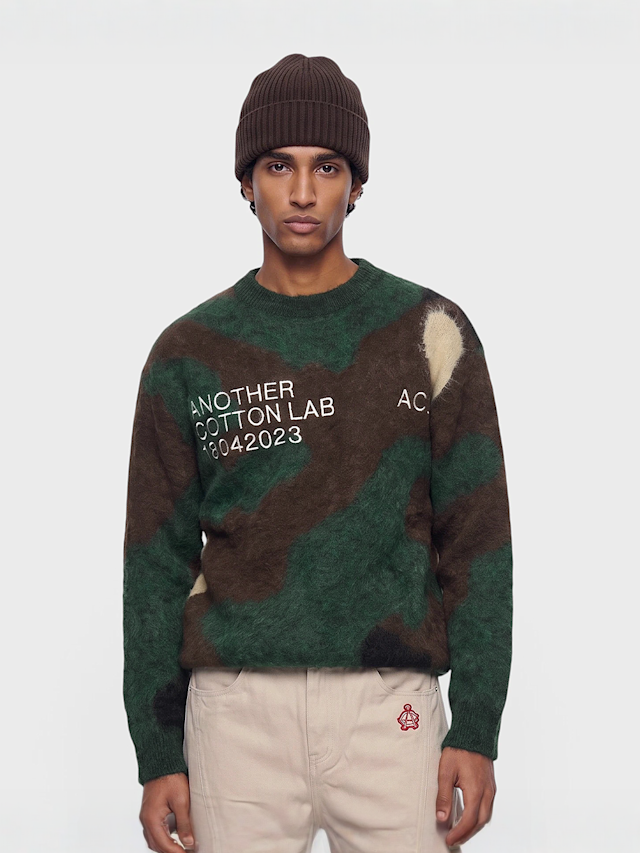 Another Cotton Lab, Another Tarn Knit Sweater, green, Image 1 of 4