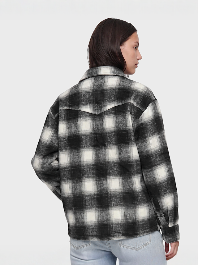 Another Cotton Lab, Another Zip Overshirt, black, Image 2 of 6