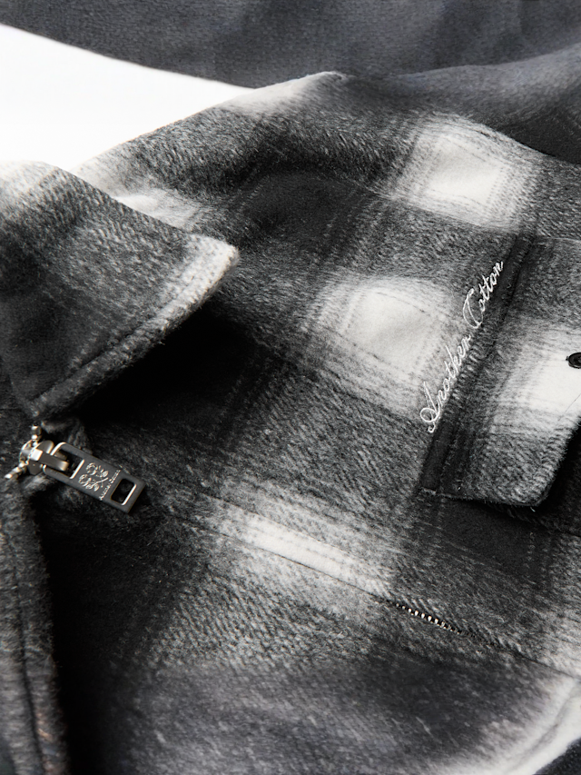 Another Cotton Lab, Another Zip Overshirt, black, Image 4 of 6
