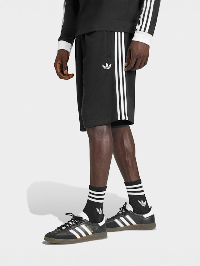 adidas Originals, 3-Stripes Shorts, black, Image 1 of 5