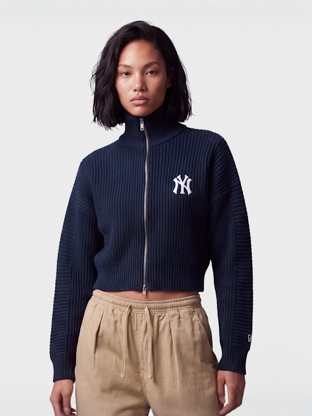 New Era, Cropped Knit, blue, Image 1 of 4