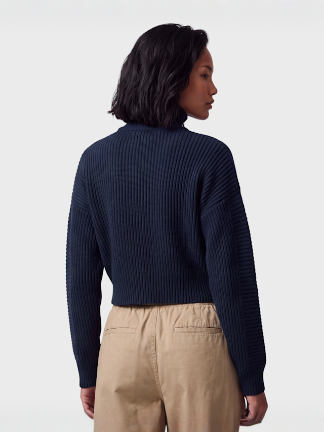New Era, Cropped Knit, blue, Image 2 of 4