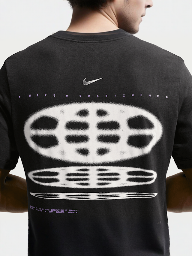 Nike  , Sportswear Studio Globe Tee, black, Image 3 of 6