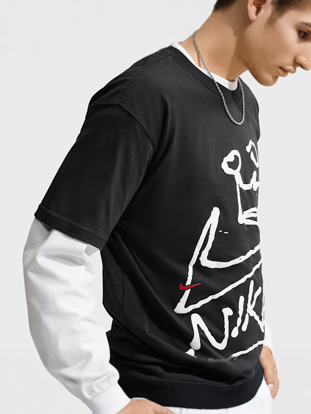 Nike  , Sportswear Tee Loose Crown, black, Image 4 of 5