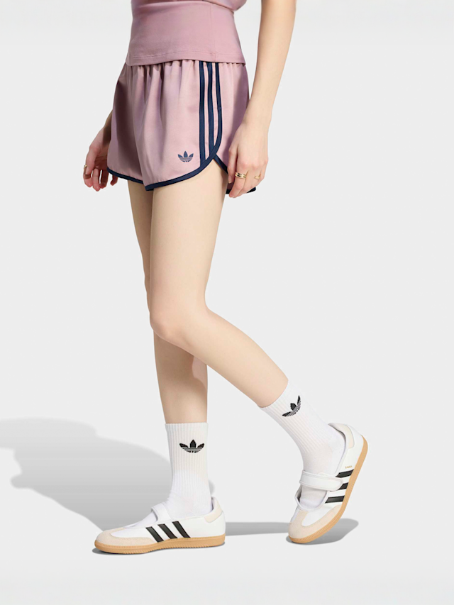adidas Originals, 3-Stripes Sprinter Shorts, light pink, Image 1 of 4