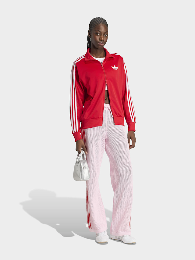 adidas Originals, Knitted Crochet Firebird Trackpants, light pink, Image 5 of 5