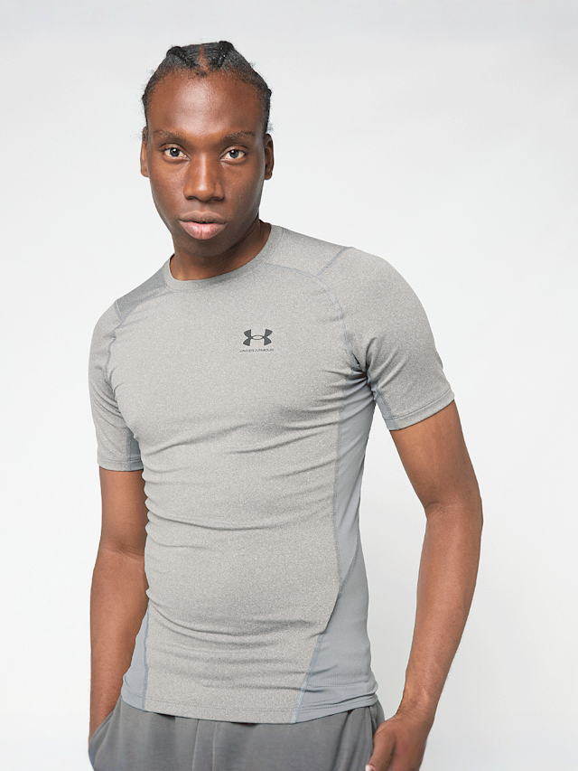 Under Armour, HG Armour Comp Shortsleeve, grey, Image 1 of 5