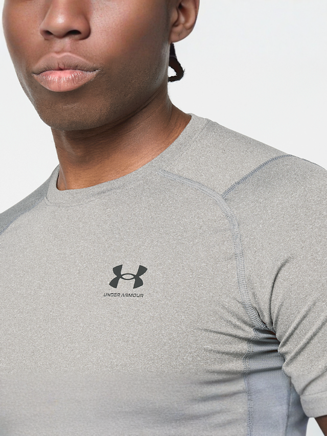 Under Armour, HG Armour Comp Shortsleeve, grey, Image 3 of 5