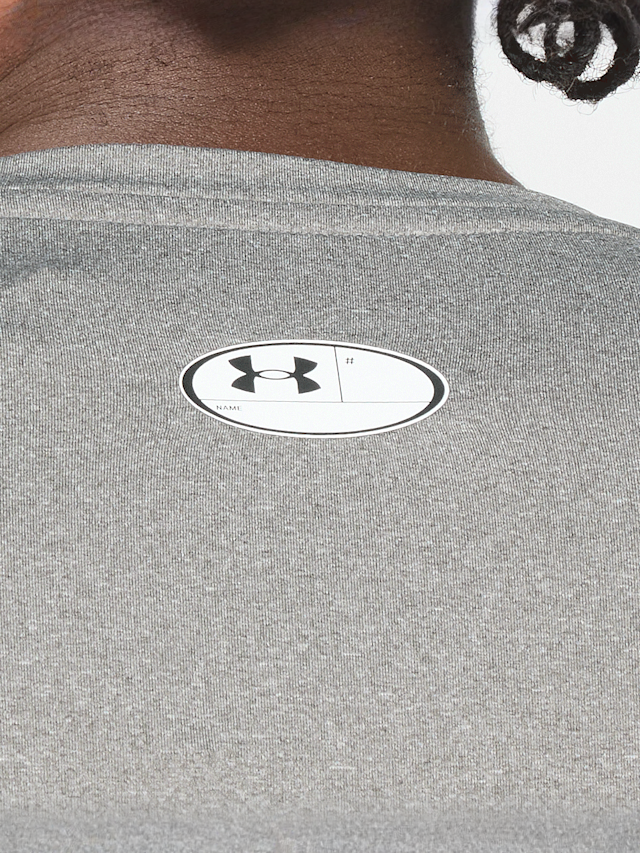 Under Armour, HG Armour Comp Shortsleeve, grey, Image 4 of 5
