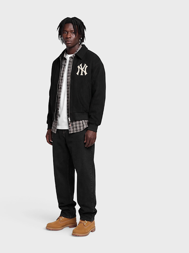 New Era, MLB Logo Varsity Jacket, black, Image 4 of 4