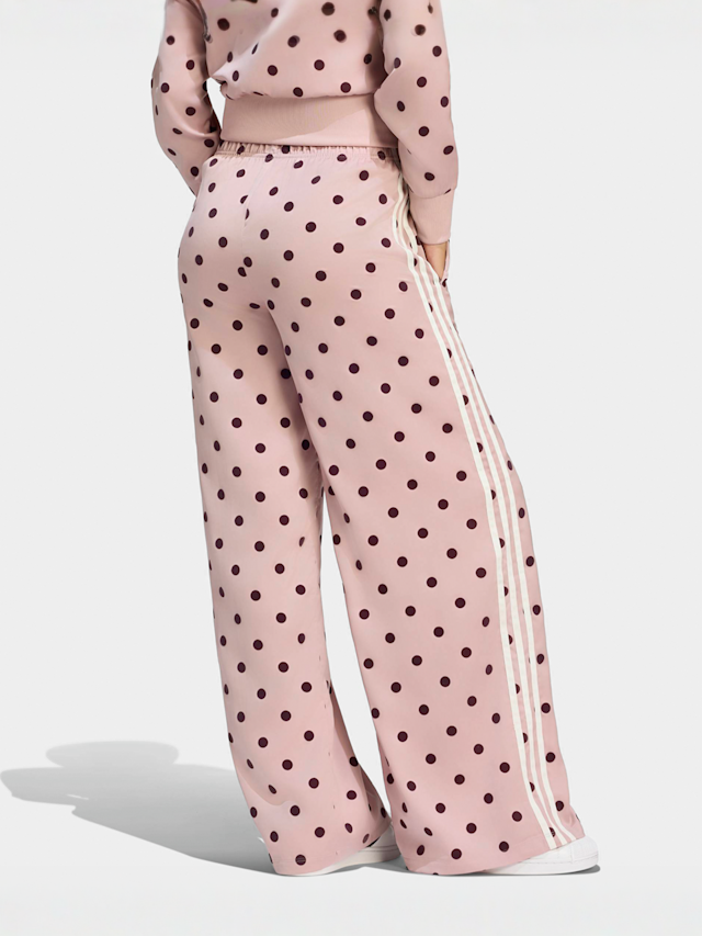 adidas Originals, Satin Polka Dots Wide Leg Pants, beige, Image 2 of 5