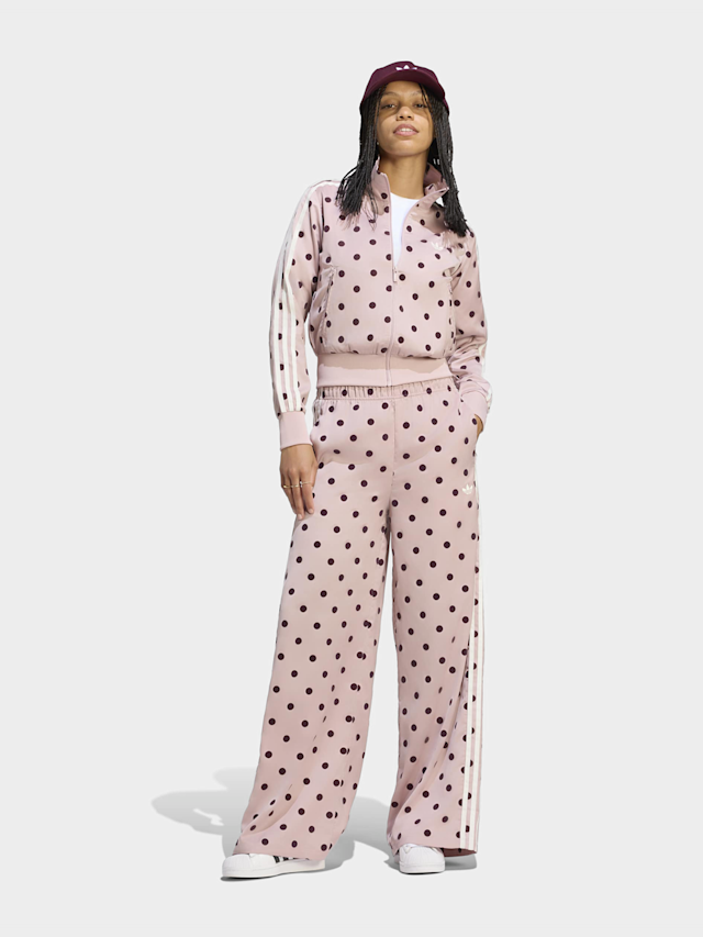 adidas Originals, Satin Polka Dots Wide Leg Pants, beige, Image 5 of 5