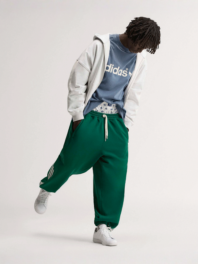 adidas Originals, adiSignature 3 Stripes Full Zip Hoodie, grey, Image 3 of 3
