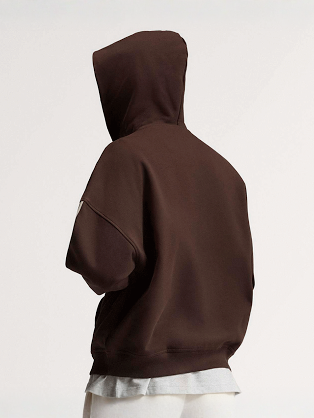 adidas Originals, adiSignature 3 Stripes Full Zip Hoodie, brown, Image 2 of 4