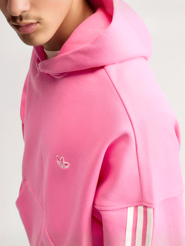 adidas Originals, adiSignature 3 Stripes Hoodie, Pink, Image 3 of 4