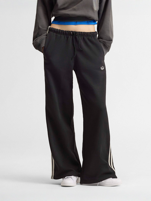 adidas Originals, adiSignature 3 Stripes Open Hem Sweatpants, black, Image 1 of 4