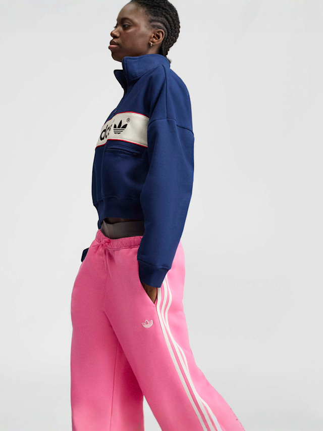 adidas Originals, 3-Stripes Fleece Sweatpant, Pink, Image 3 of 7