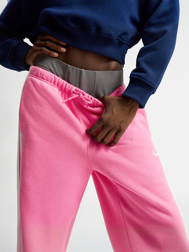 adidas Originals, 3-Stripes Fleece Sweatpant, Pink, Image 4 of 7