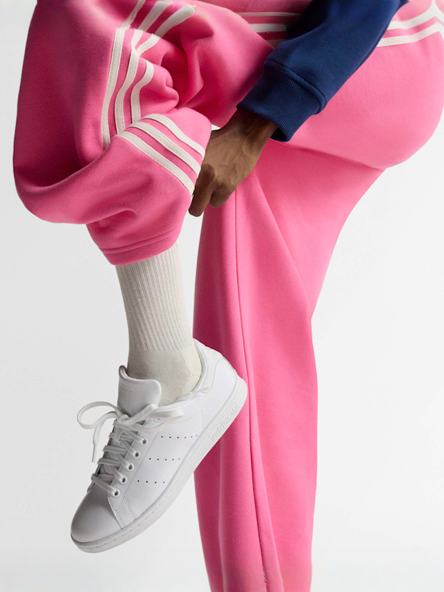 adidas Originals, 3-Stripes Fleece Sweatpant, Pink, Image 5 of 7