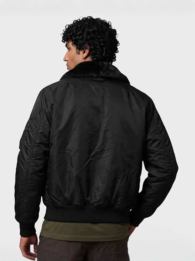 Alpha Industries, B-15 Intermediate Flight Jacket all black, Undefined Color, Image 2 of 8