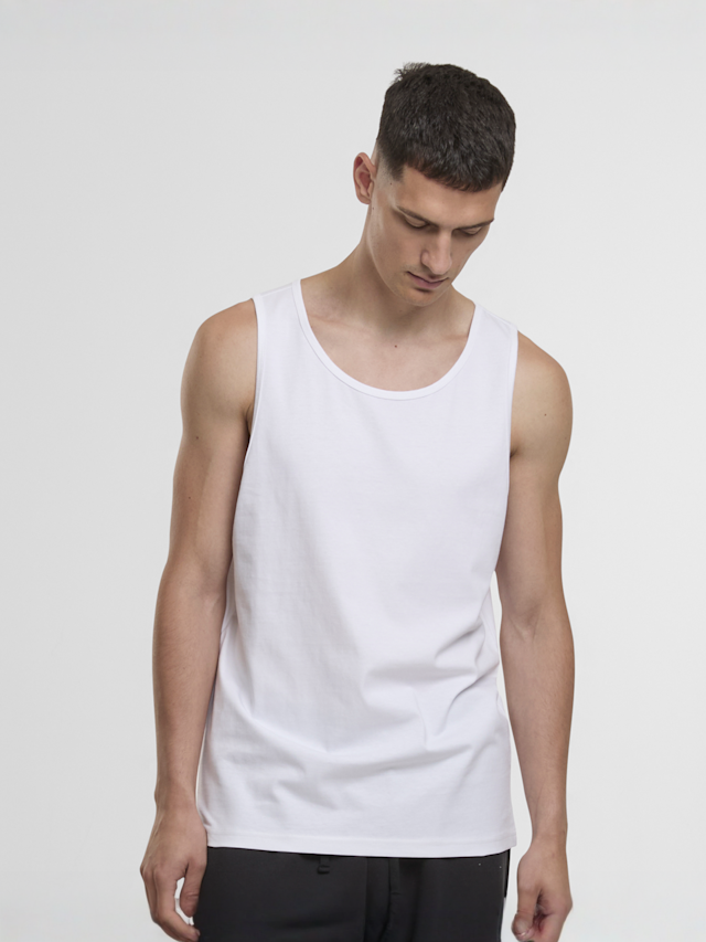 Urban Classics, 2 PACK - Jersey Loose Tank, white, Image 1 of 3