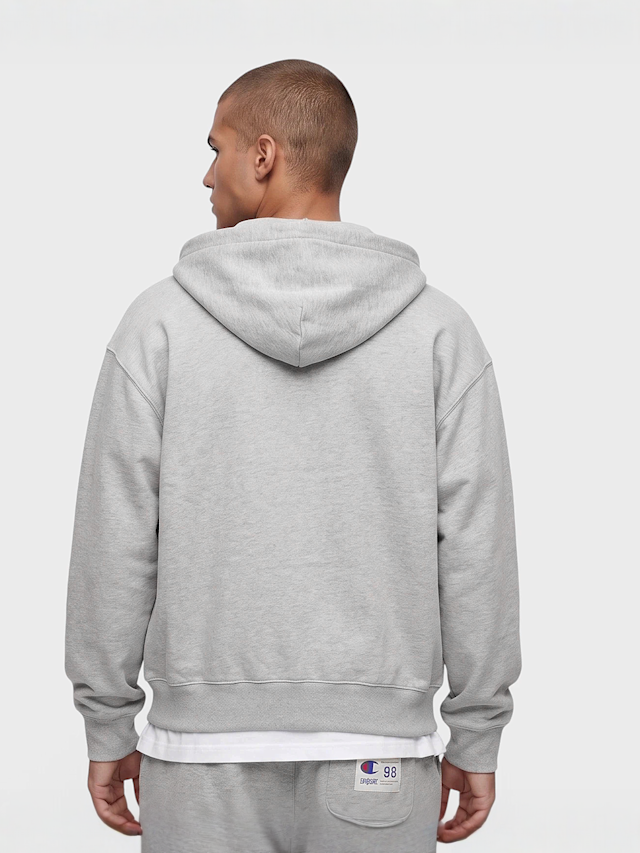 Champion, Hooded Full Zip Sweatshirt, grey, Image 2 of 5