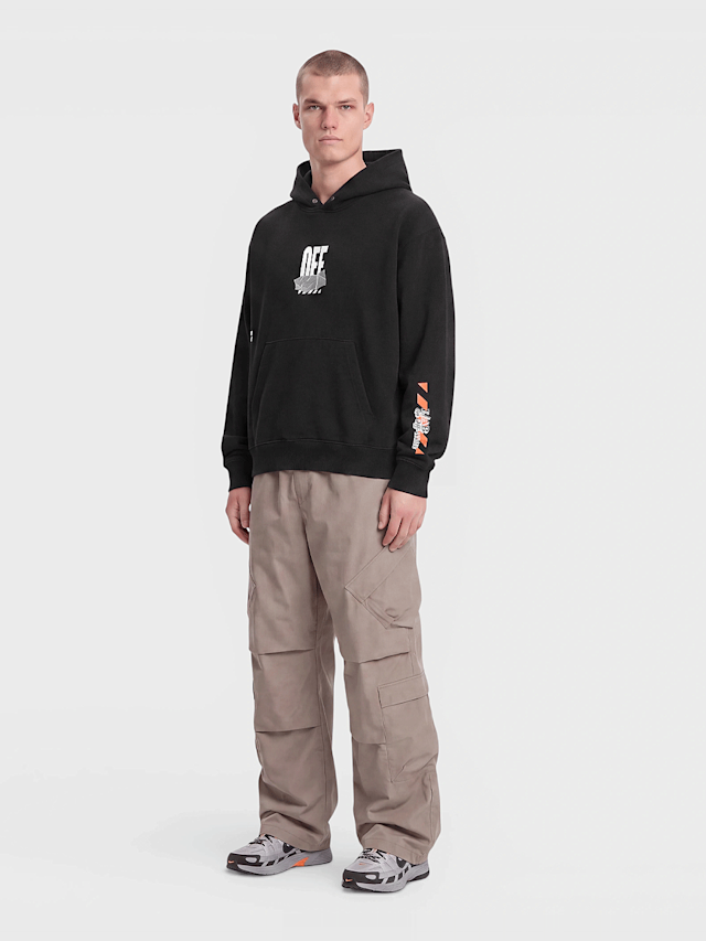 Off-White, Off Active Duct Tape Hoodie, black, Image 4 of 4