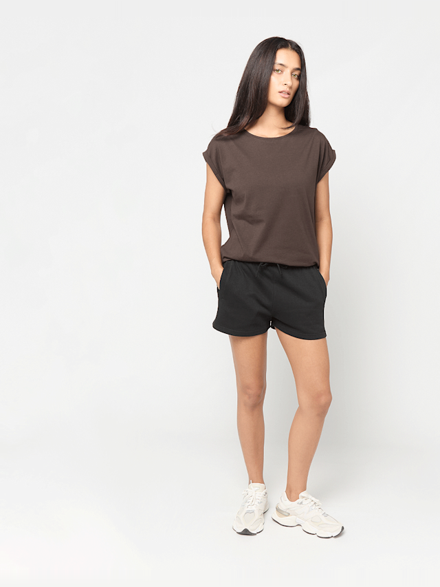 Urban Classics, Ladies Extended Shoulder Tee, brown, Image 3 of 3