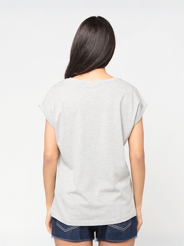 Urban Classics, Ladies Extended Shoulder Tee, grey, Image 2 of 3