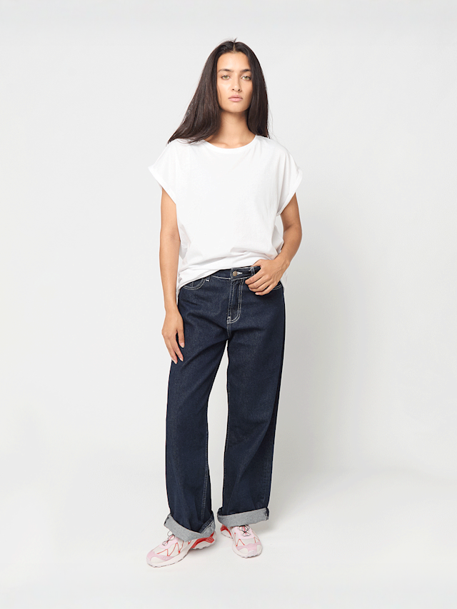 Urban Classics, Ladies Extended Shoulder Tee, white, Image 3 of 3