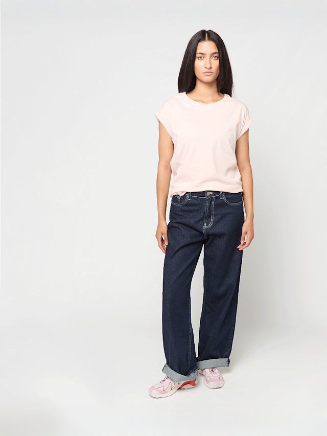 Urban Classics, Ladies Extended Shoulder Tee, light pink, Image 3 of 3