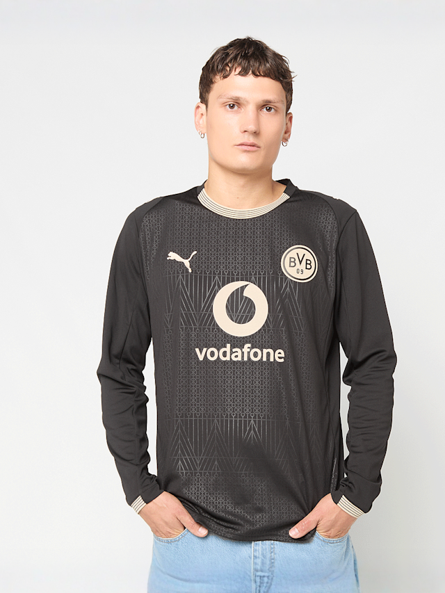 PUMA, BVB Sondertrikot langarm 100 Jahre Rote Erde, black, Image 1 of 7
