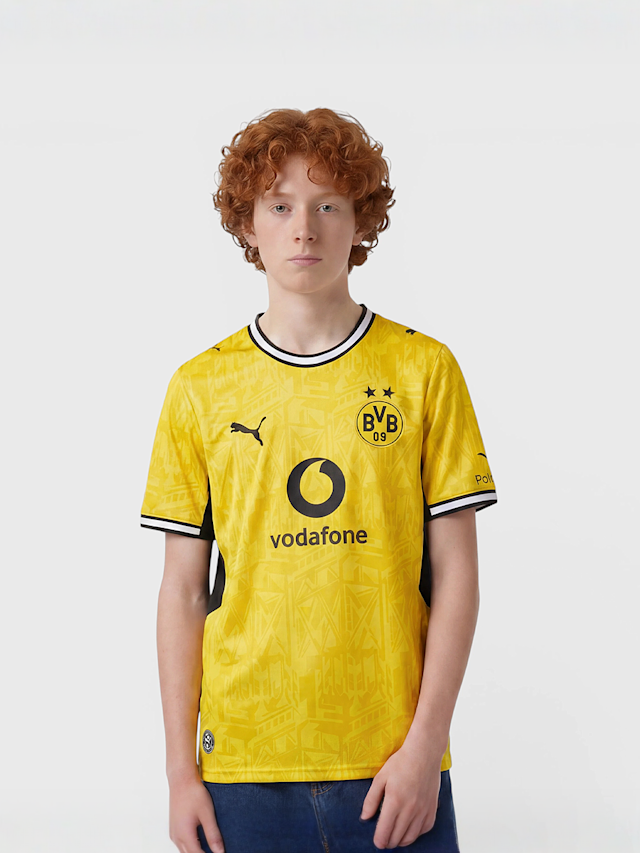 PUMA, Home Jersey Kids, yellow, Image 1 of 7