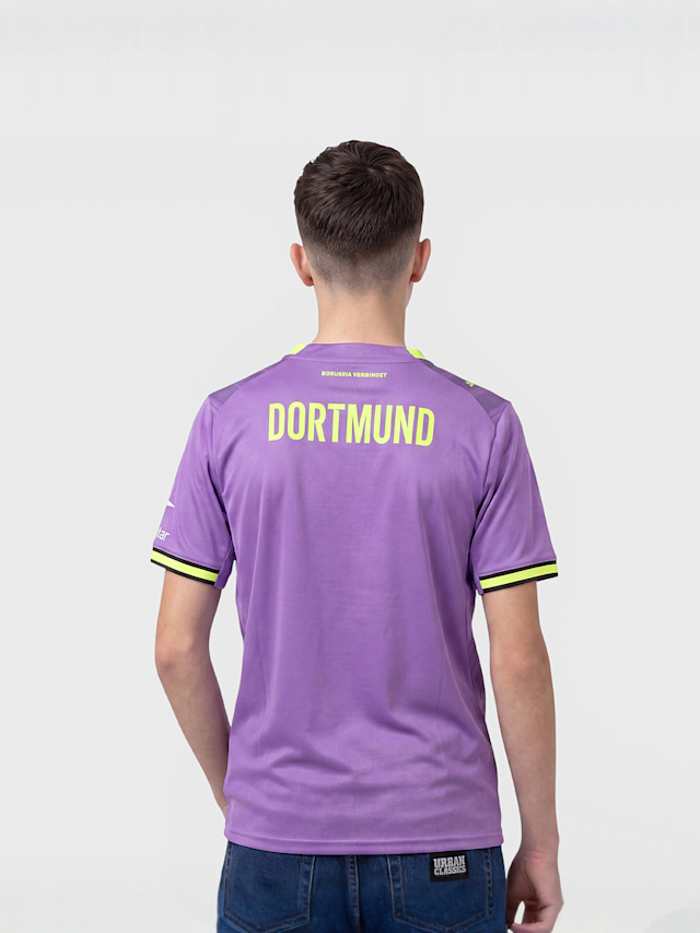 PUMA, BVB Ausweichtrikot 26-27 für Kinder, purple, Image 2 of 7