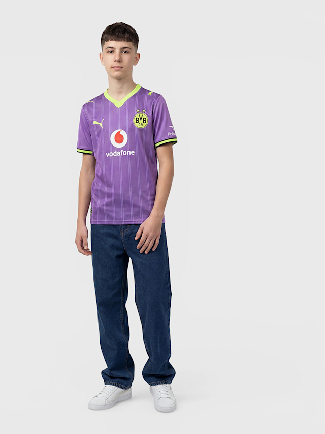 PUMA, BVB Ausweichtrikot 26-27 für Kinder, purple, Image 7 of 7