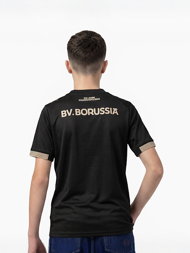 PUMA, BVB Sondertrikot 100 Jahre Rote Erde Kinder, black, Image 2 of 7