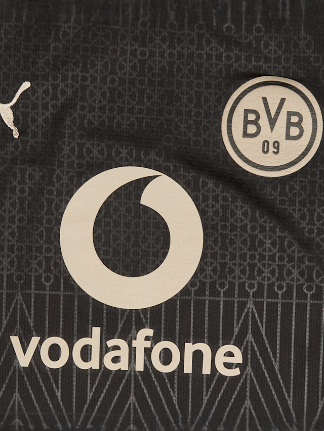 PUMA, BVB Sondertrikot 100 Jahre Rote Erde Kinder, black, Image 3 of 7