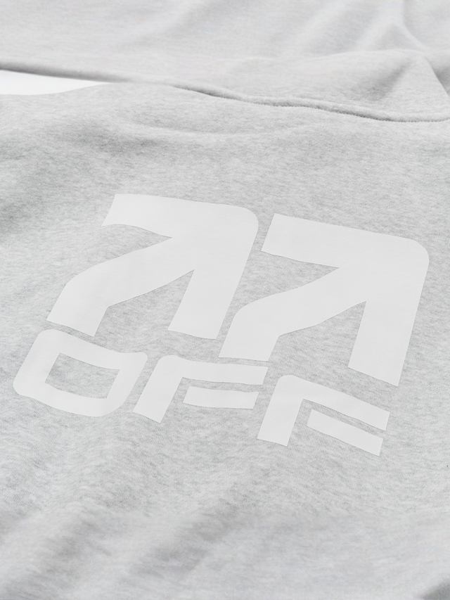 Off-White, Crop Hoodie, grey, Image 4 of 5
