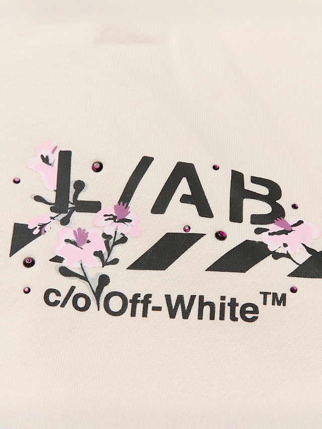 Off-White, crop hoodie pristine, grey, Image 4 of 6