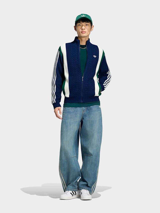 adidas Originals, Knitted Tracktop, blue, Image 5 of 5