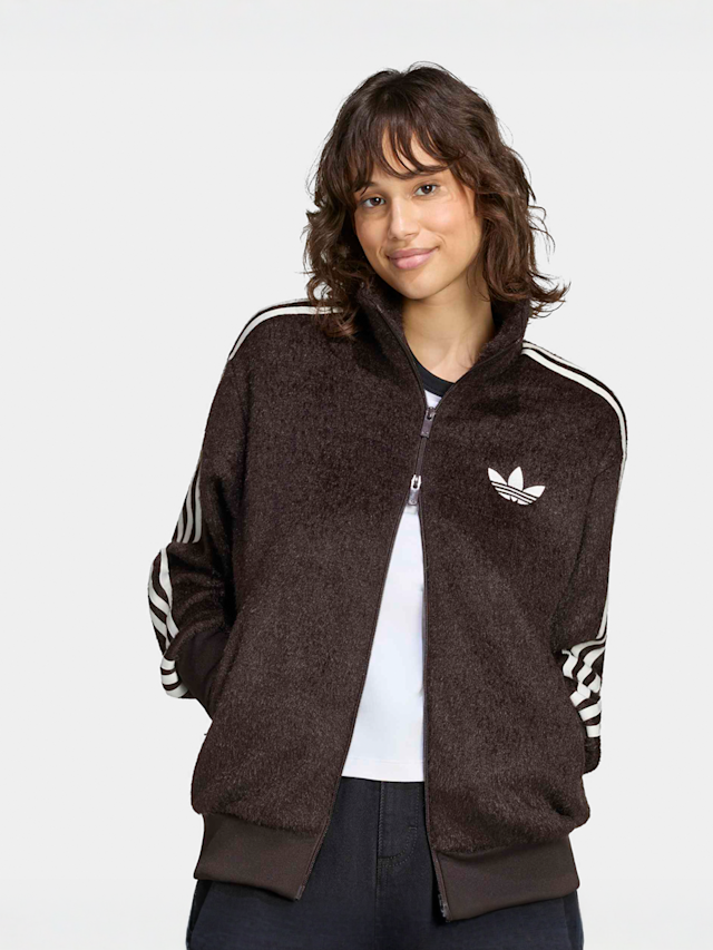 adidas Originals, Mohair Firebird Loose Track Top, brown, Image 3 of 5