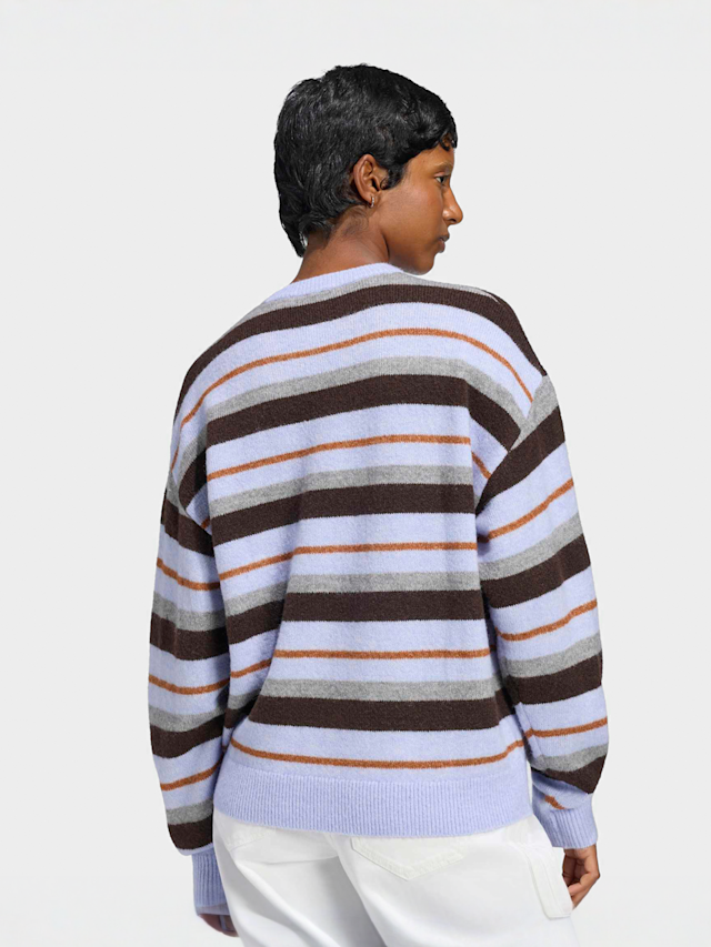 adidas Originals, Knit Stripes Essential Crew, multi-colour, Image 2 of 4