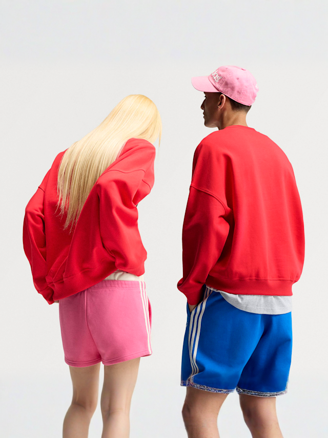 adidas Originals, adiSignature NY Crewneck Sweatshirt, Red, Image 2 of 4