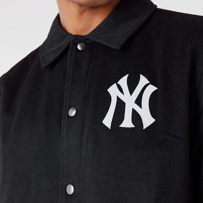 New Era New York Yankees MLB Wool Coach Jacket schwarz 47352 3