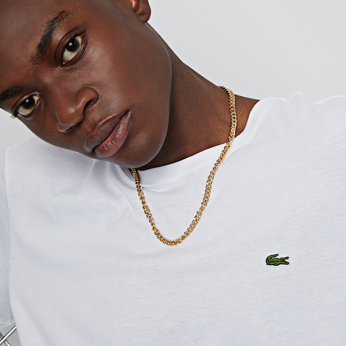 Lacoste Short Sleeved Crew Neck blanc 2000 3