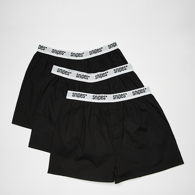 SNIPES 3 PACK - Woven Rubber schwarz 278 1