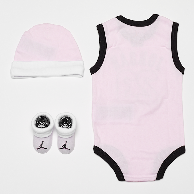 Jordan Jordan 23 Jersey Hat/Bodysuit/ Bootie Set 3PC rosa  415 2